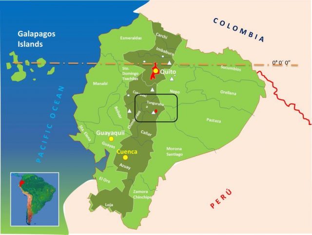Banos maps, ecuatouring