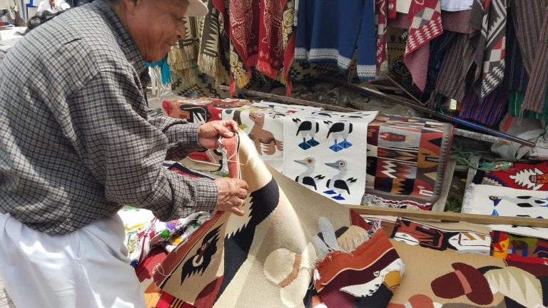 Otavalo Market tour Otavalo market, tours from Quito, Ponchos Plaza, Otavalo, Ecuador, EcuaTouring