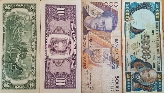 Ecuatouring, Ecuador currency
